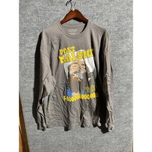 Post Malone Country Album Shirt Mens 2XL Brown Long Sleeve USA Tour Graphic Tee